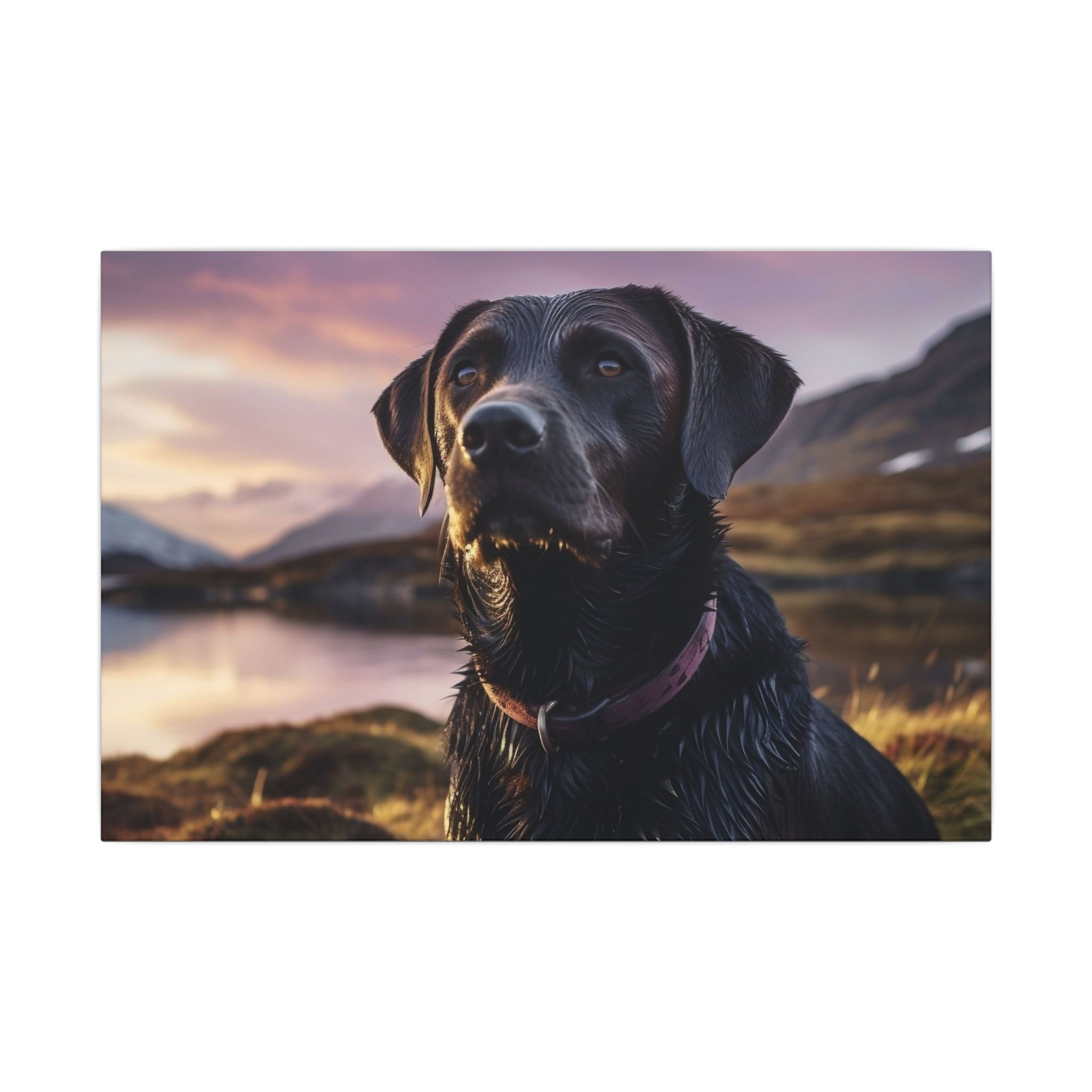 Black Labrador Canvas Wall Art, Dog Lover Gift, Home Decor, Pet Memorial, Unique Art Print, Nature Photography