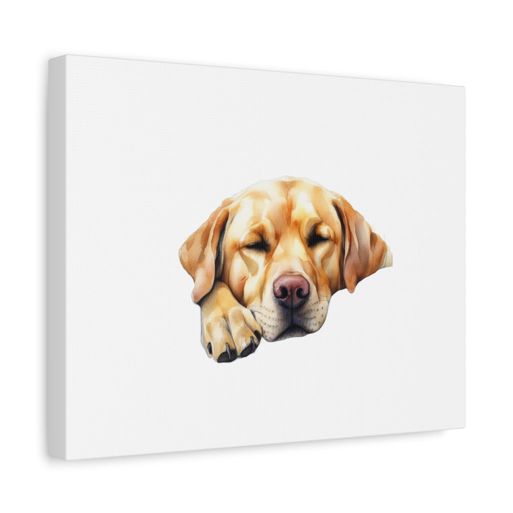 Yellow Labrador Dog Art Canvas Print, Dog Lover Wall Decor, Pet Memorial Gift, Animal Art for Home, Dog Parent Gift