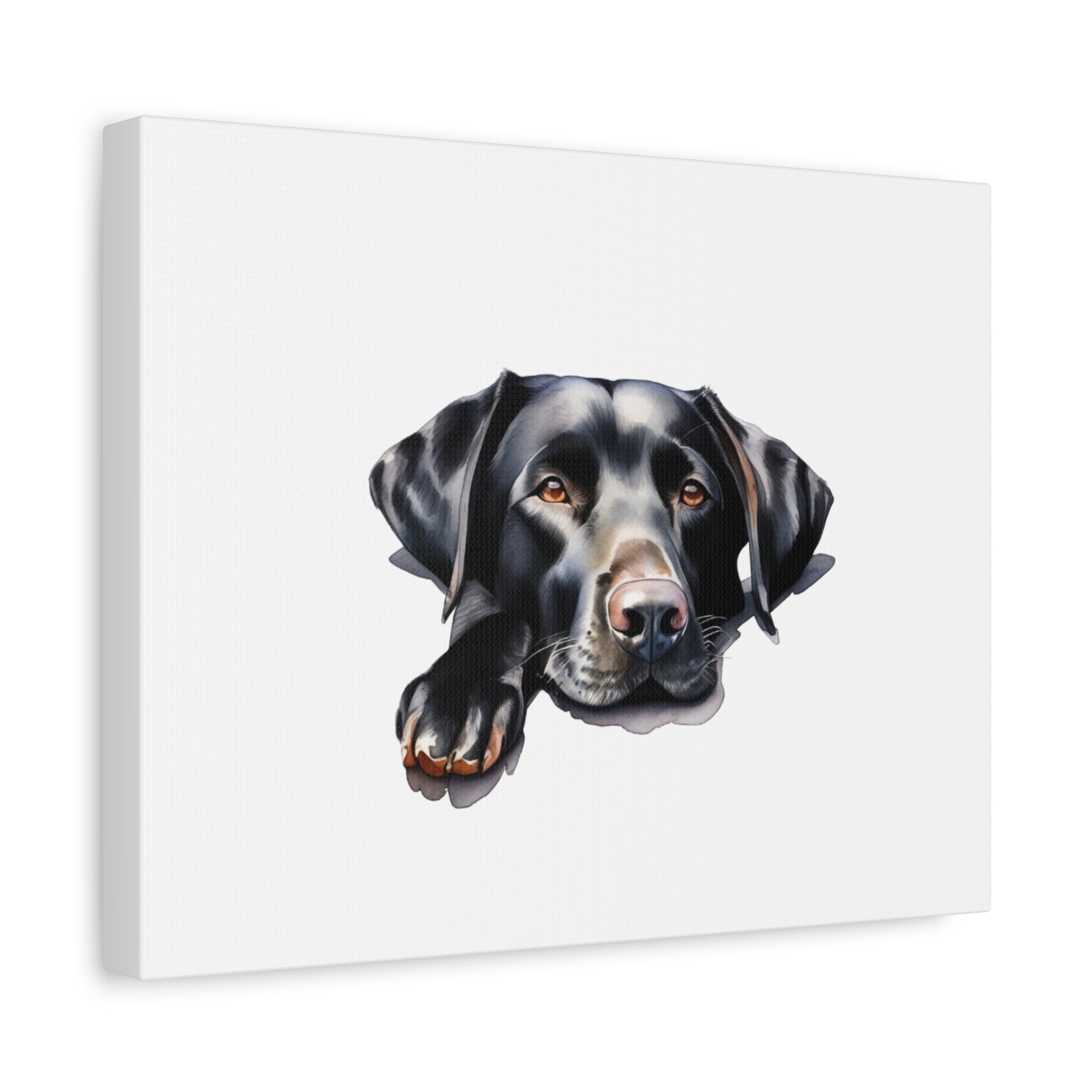 Black Labrador Dog Art Canvas Print, Dog Lover Wall Decor, Pet Memorial Gift, Animal Art for Home, Dog Parent Gift