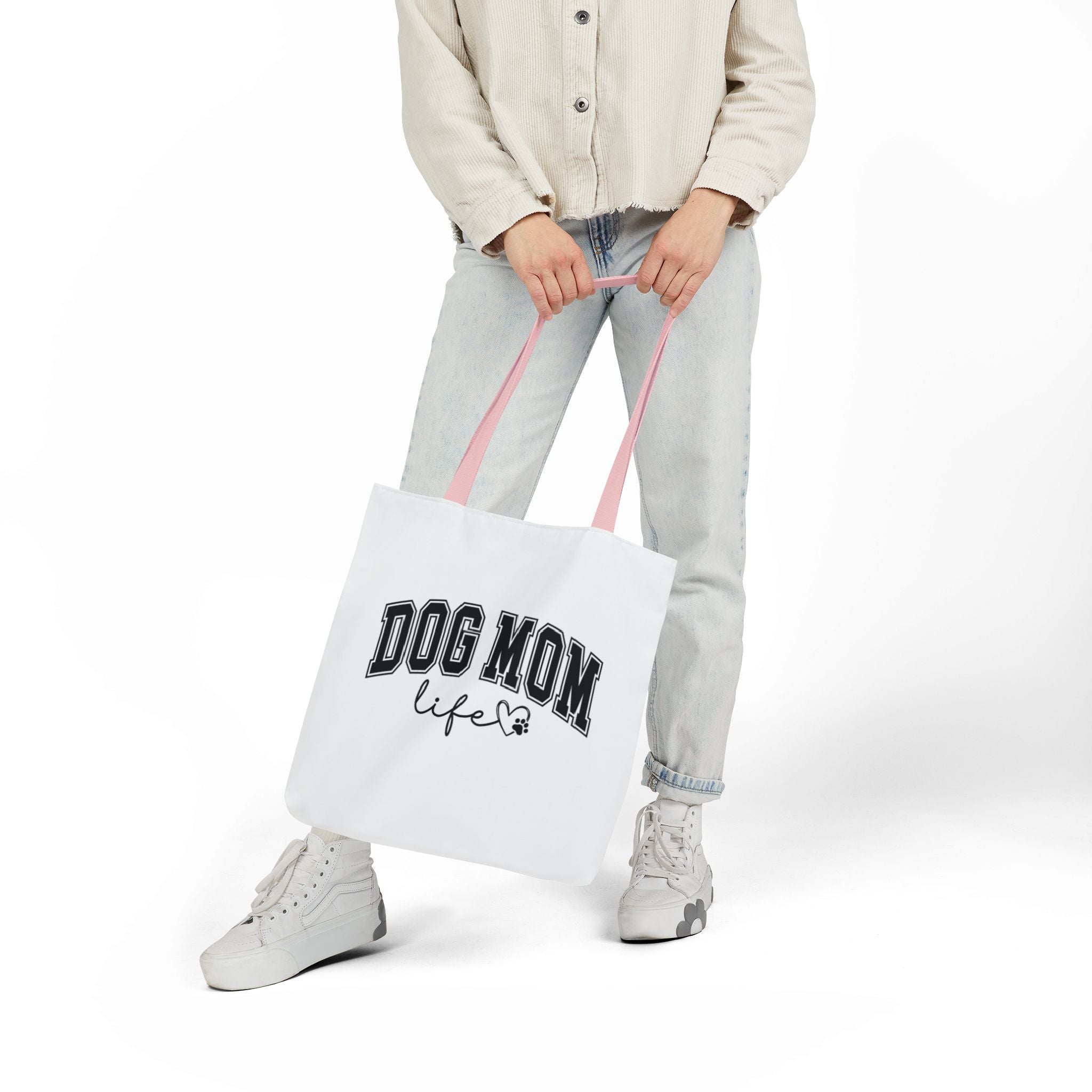 Dog Mom Life Canvas Tote Bag, Stylish Dog Lover's Gift, Everyday Use, Shopping Bag, Pet Accessories