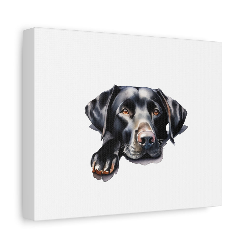 Black Labrador Dog Art Canvas Print, Dog Lover Wall Decor, Pet Memorial Gift, Animal Art for Home, Dog Parent Gift