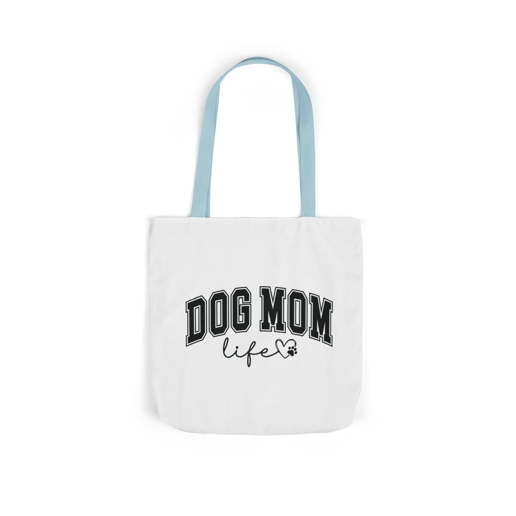 Dog Mom Life Canvas Tote Bag, Stylish Dog Lover's Gift, Everyday Use, Shopping Bag, Pet Accessories