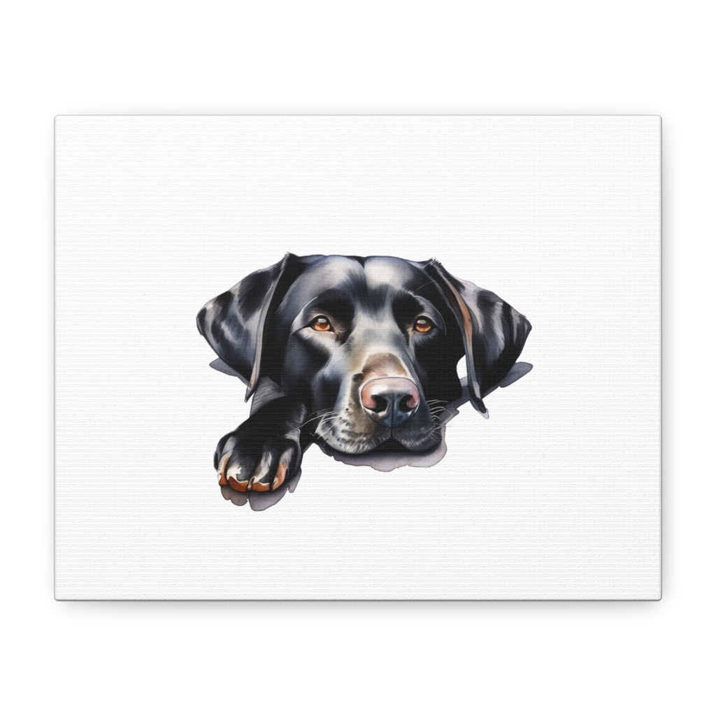 Black Labrador Dog Art Canvas Print, Dog Lover Wall Decor, Pet Memorial Gift, Animal Art for Home, Dog Parent Gift