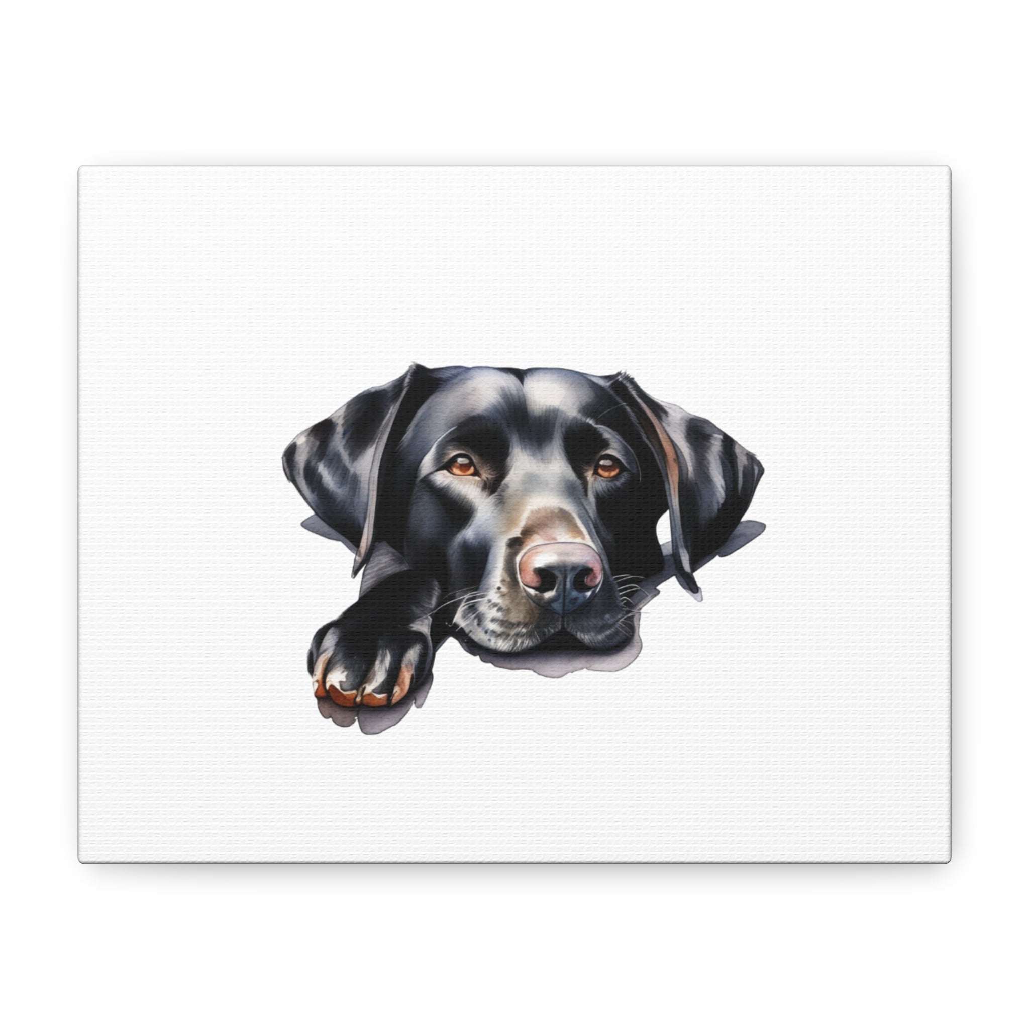 Black Labrador Dog Art Canvas Print, Dog Lover Wall Decor, Pet Memorial Gift, Animal Art for Home, Dog Parent Gift