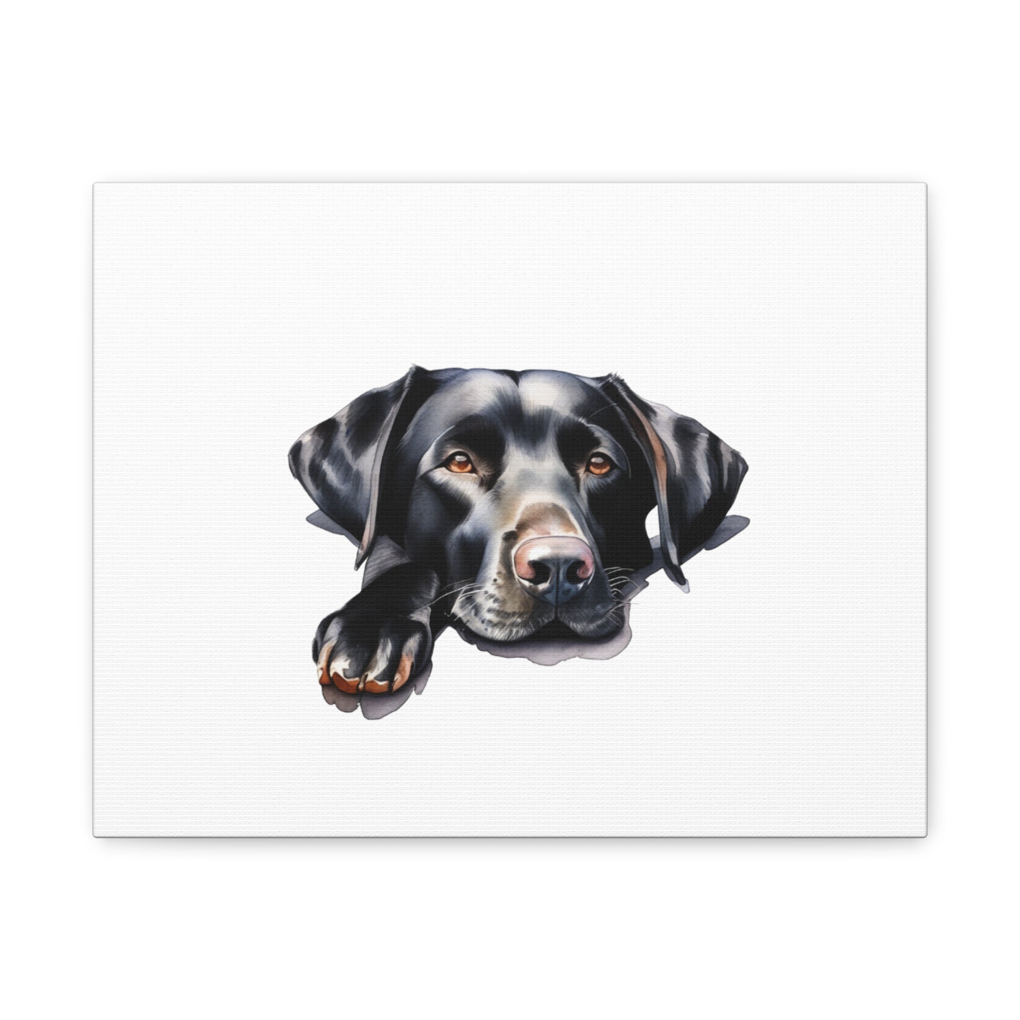 Black Labrador Dog Art Canvas Print, Dog Lover Wall Decor, Pet Memorial Gift, Animal Art for Home, Dog Parent Gift