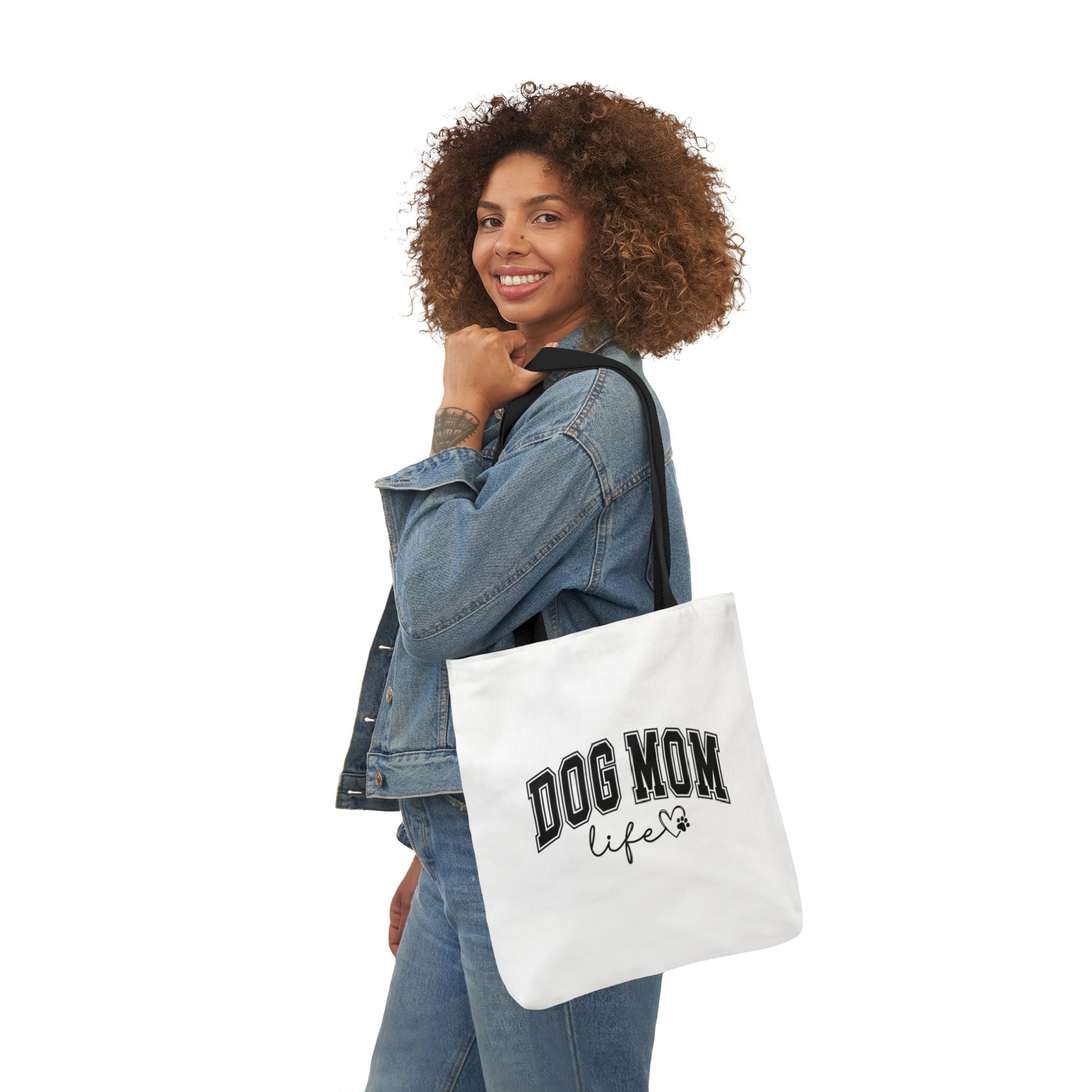 Dog Mom Life Canvas Tote Bag, Stylish Dog Lover's Gift, Everyday Use, Shopping Bag, Pet Accessories