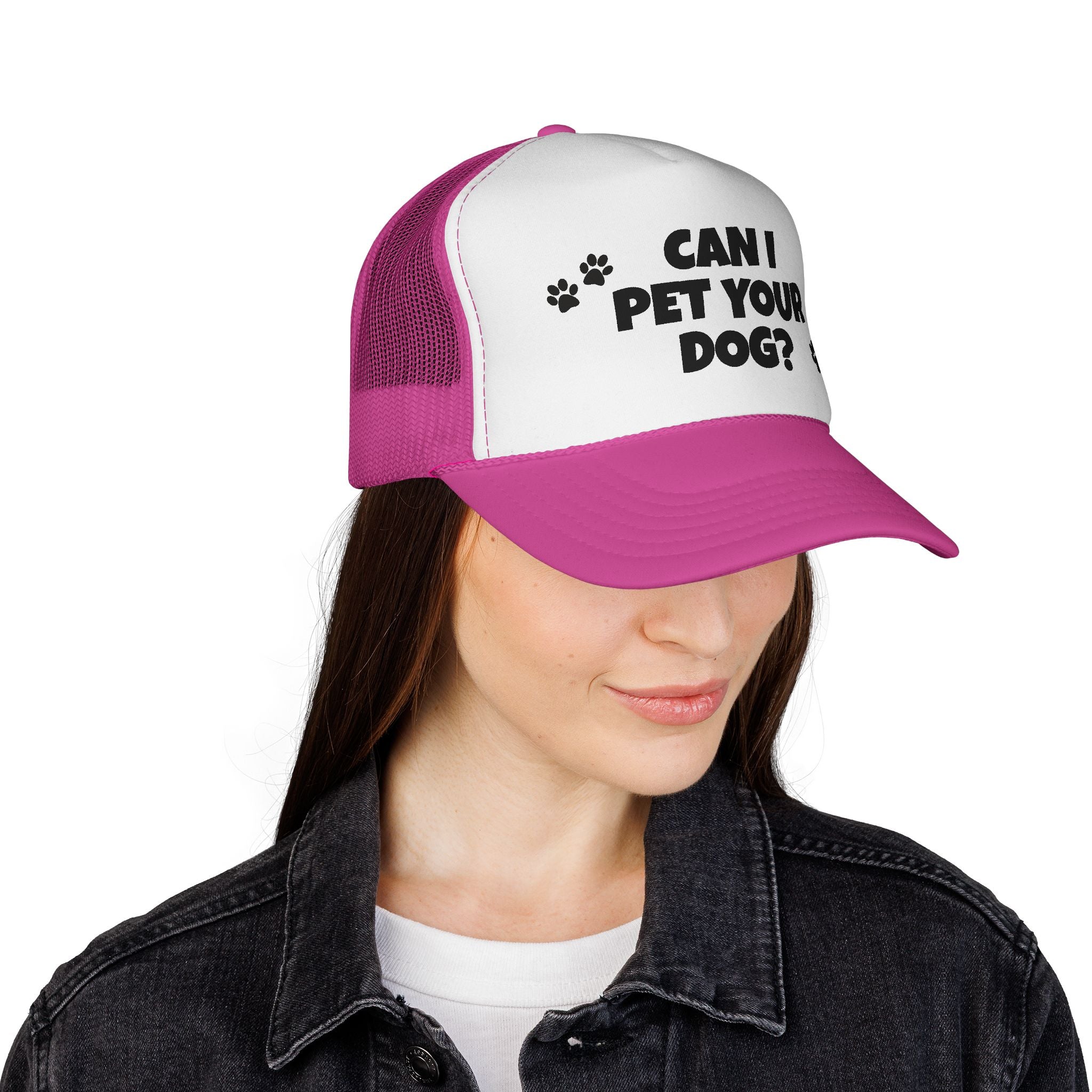 Pet Lovers Trucker Cap: Can I Pet Your Dog? | Fun Dog Themed Hat for Dog Owners, Gift for Dog Lovers, Stylish Pet Accessory, Outdoor Fashion