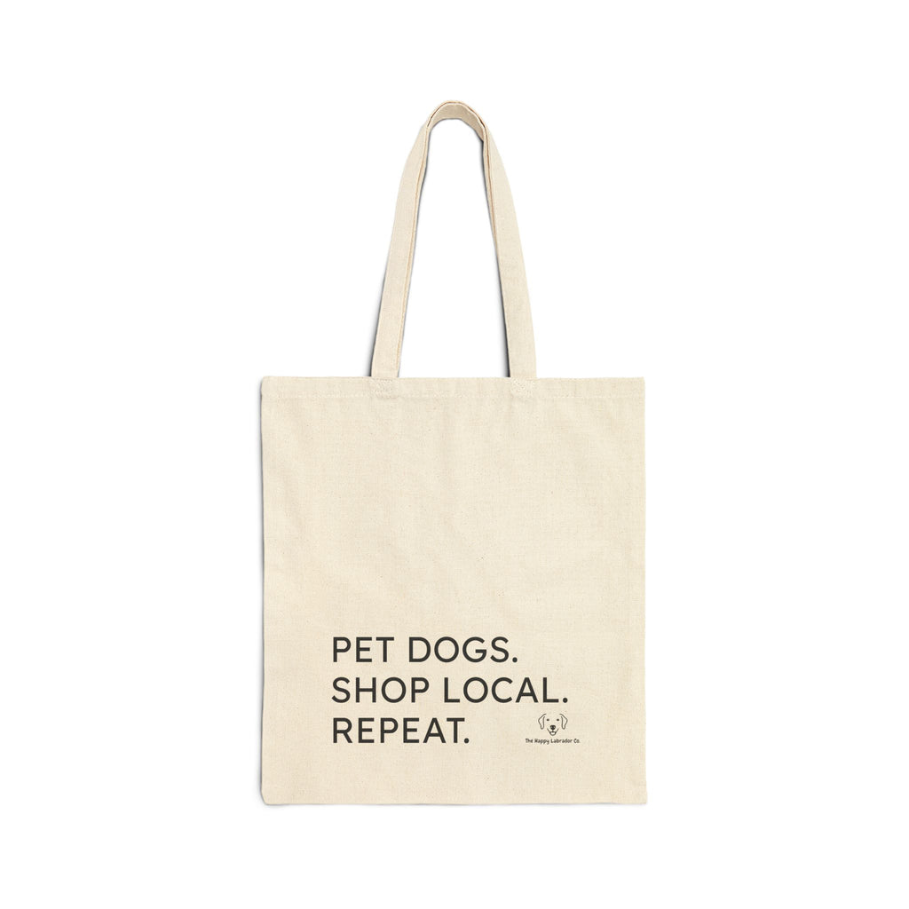 Local Dog Lover Cotton Canvas Tote Bag - Pet Dogs Shop Local Print, Eco-Friendly Reusable Bag, Gift for Dog Owners, Shopping Tote, Dog [...]
