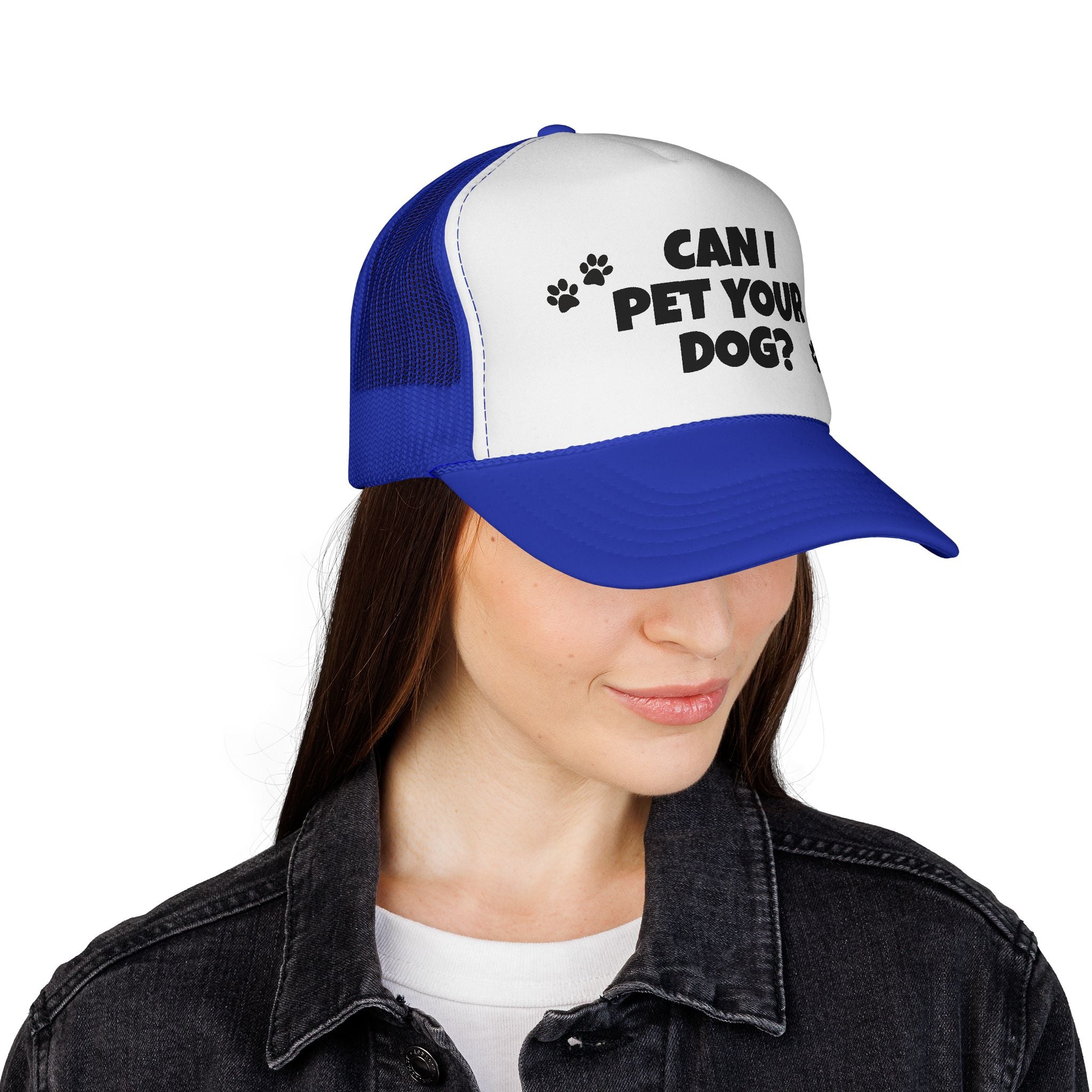 Pet Lovers Trucker Cap: Can I Pet Your Dog? | Fun Dog Themed Hat for Dog Owners, Gift for Dog Lovers, Stylish Pet Accessory, Outdoor Fashion