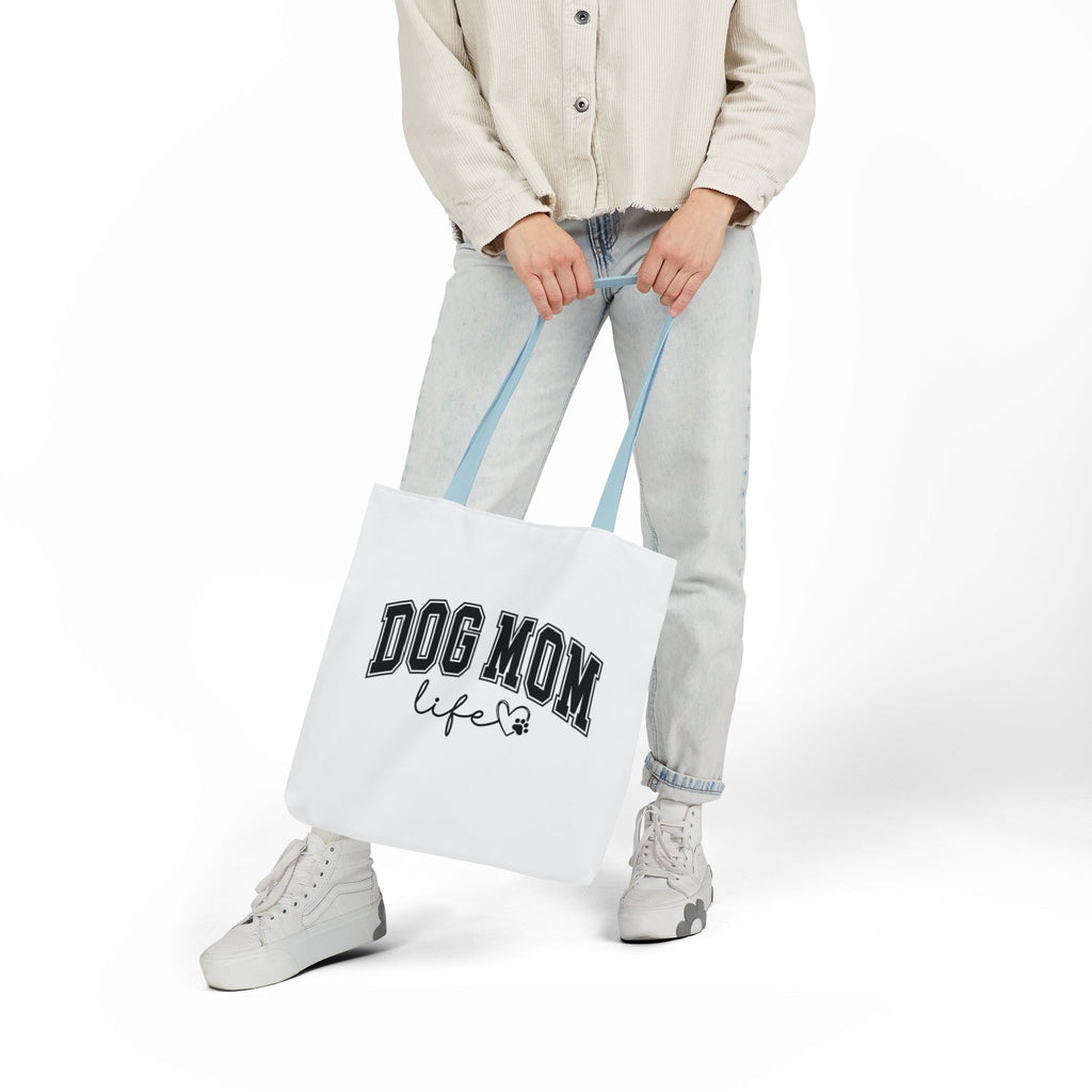 Dog Mom Life Canvas Tote Bag, Stylish Dog Lover's Gift, Everyday Use, Shopping Bag, Pet Accessories