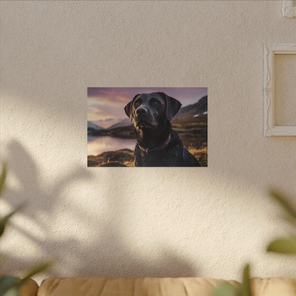 Black Labrador Canvas Wall Art, Dog Lover Gift, Home Decor, Pet Memorial, Unique Art Print, Nature Photography