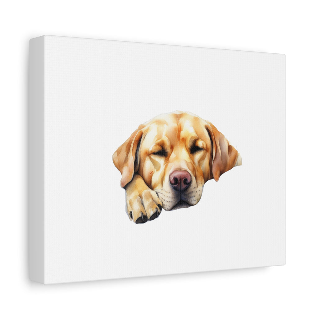 Yellow Labrador Dog Art Canvas Print, Dog Lover Wall Decor, Pet Memorial Gift, Animal Art for Home, Dog Parent Gift