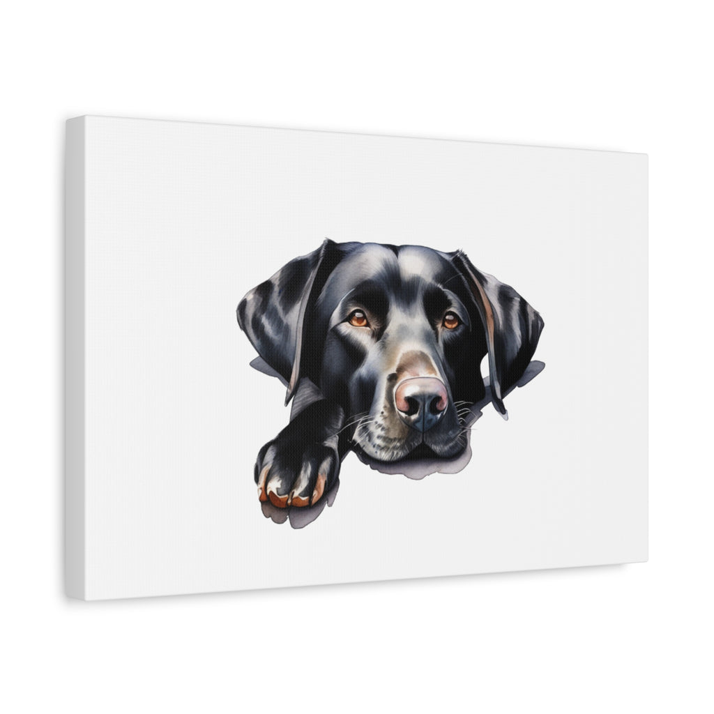 Black Labrador Dog Art Canvas Print, Dog Lover Wall Decor, Pet Memorial Gift, Animal Art for Home, Dog Parent Gift