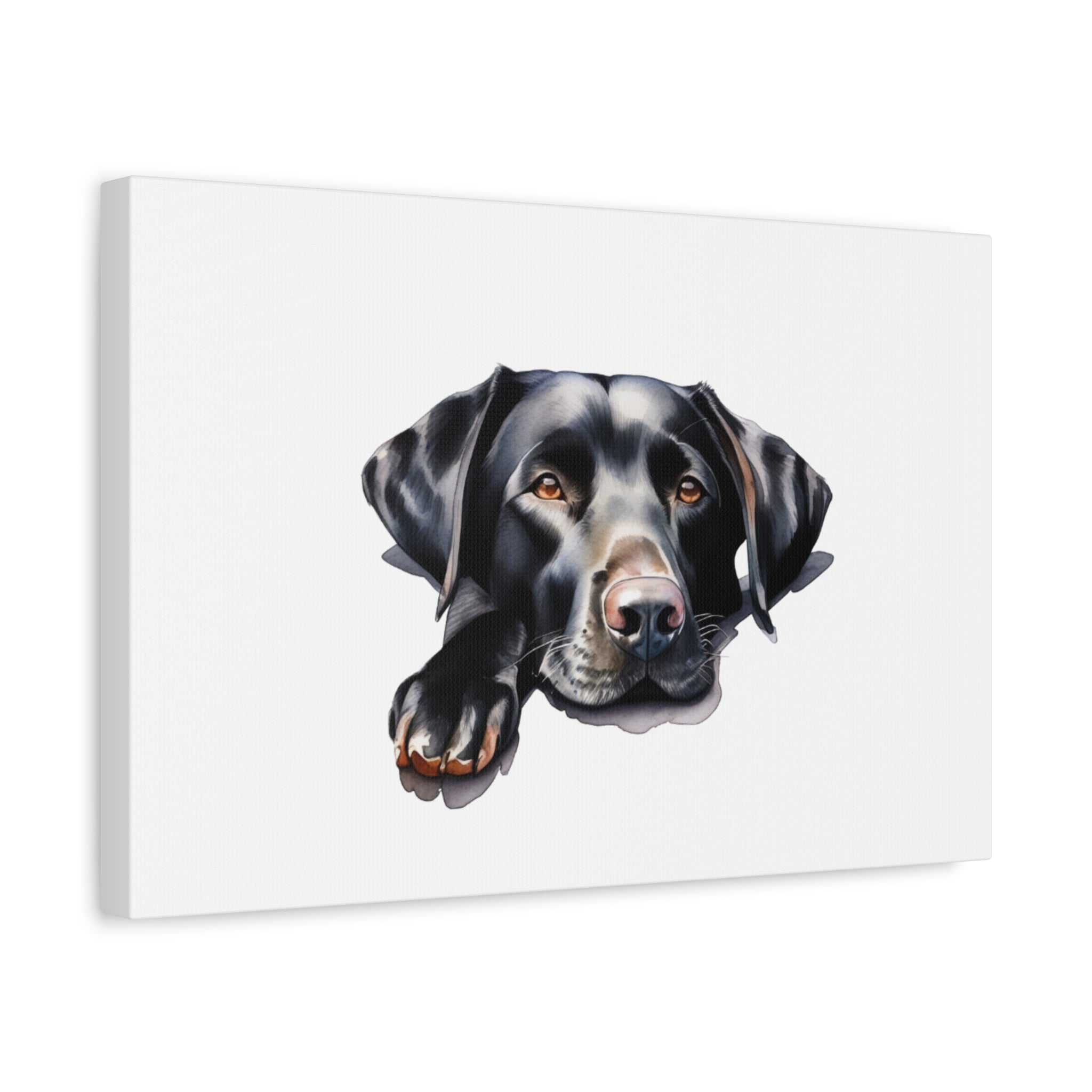 Black Labrador Dog Art Canvas Print, Dog Lover Wall Decor, Pet Memorial Gift, Animal Art for Home, Dog Parent Gift