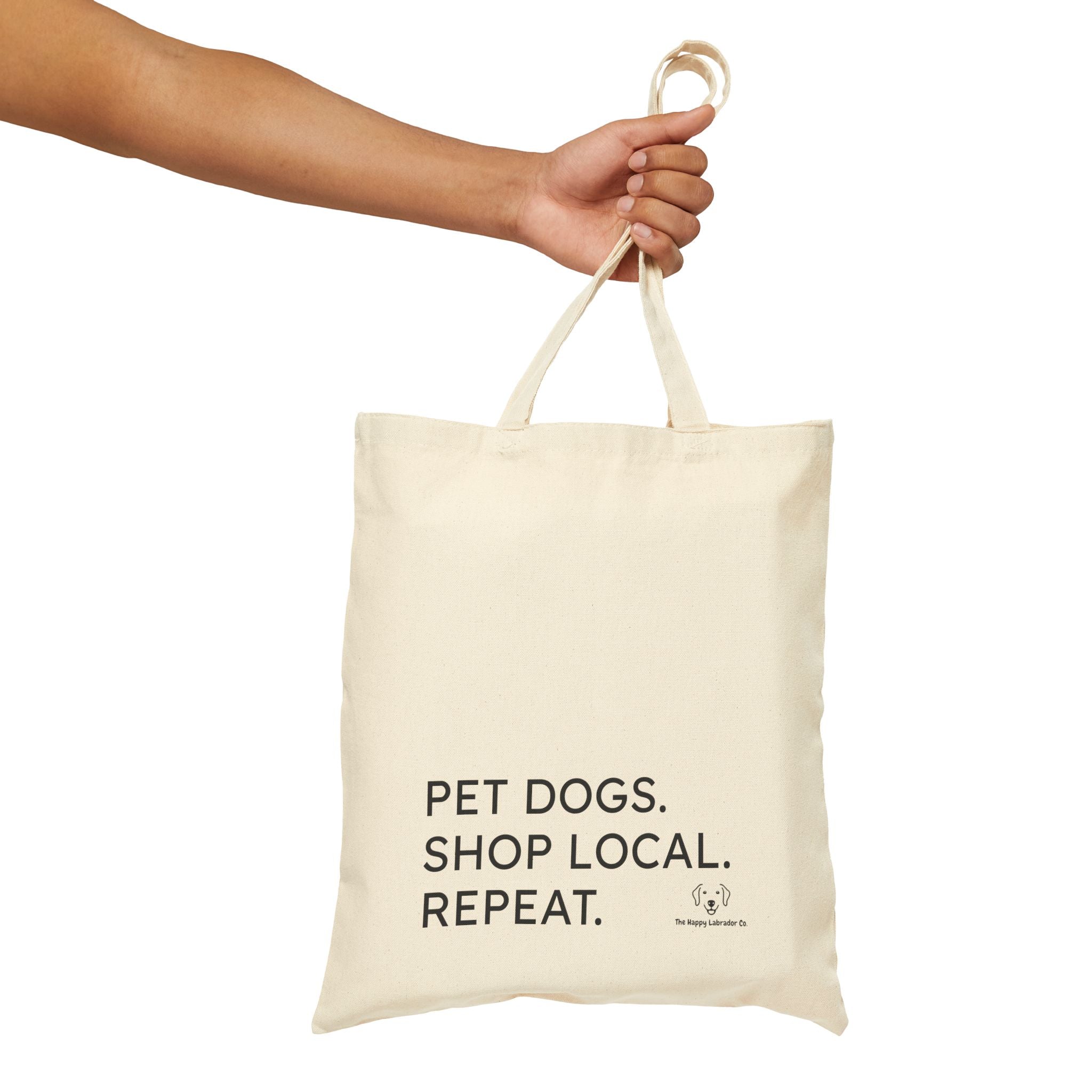 Local Dog Lover Cotton Canvas Tote Bag - Pet Dogs Shop Local Print, Eco-Friendly Reusable Bag, Gift for Dog Owners, Shopping Tote, Dog [...]