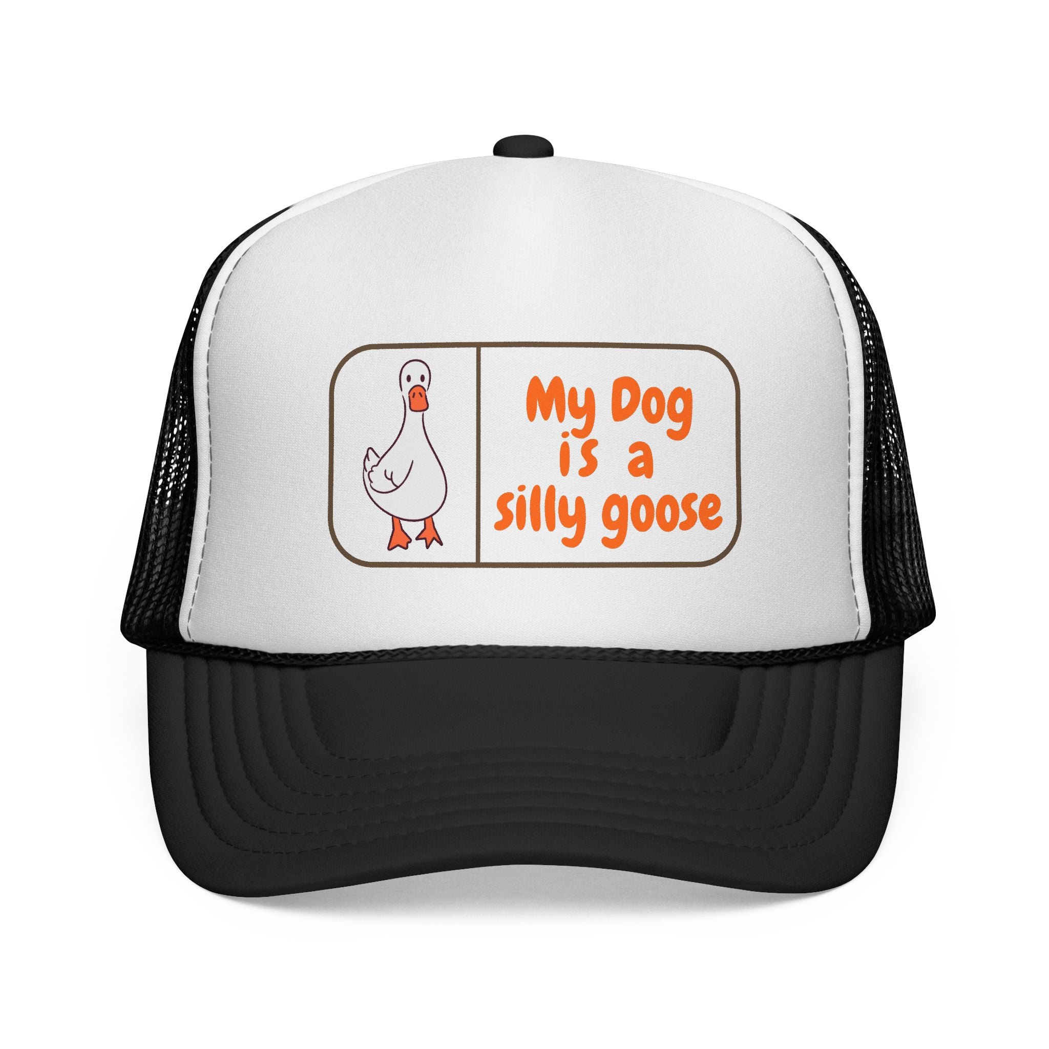 Silly Goose Trucker Cap, Fun Hats, Dog Lover Gifts, Quirky Caps, Animal Humor Apparel, Casual Accessories