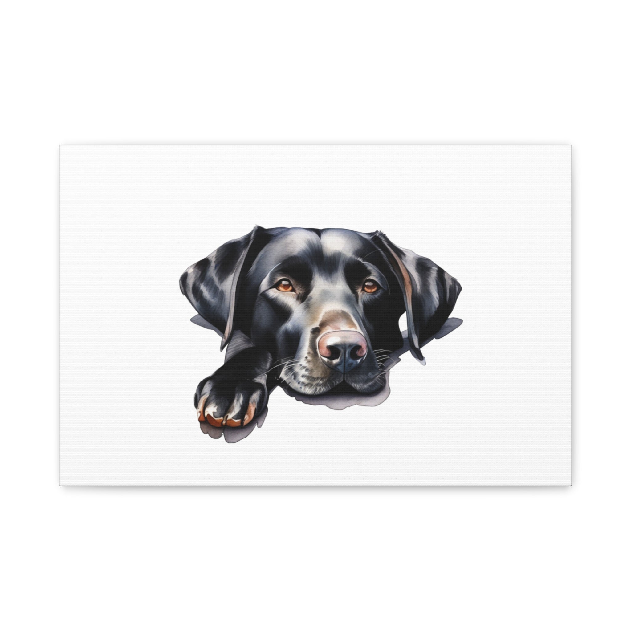 Black Labrador Dog Art Canvas Print, Dog Lover Wall Decor, Pet Memorial Gift, Animal Art for Home, Dog Parent Gift