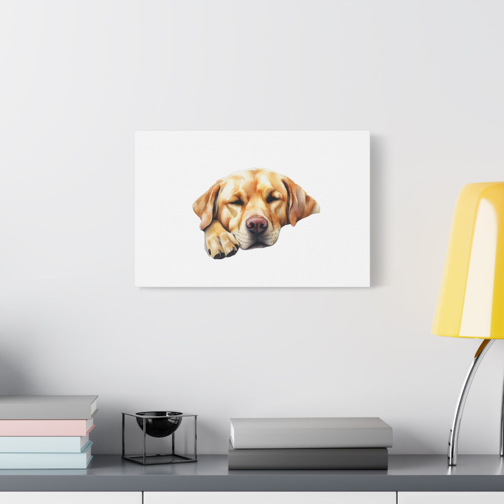 Yellow Labrador Dog Art Canvas Print, Dog Lover Wall Decor, Pet Memorial Gift, Animal Art for Home, Dog Parent Gift