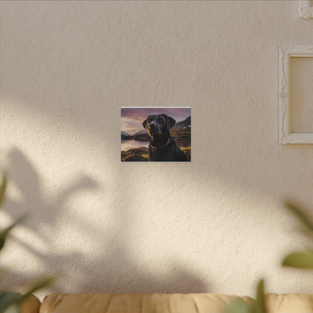 Black Labrador Canvas Wall Art, Dog Lover Gift, Home Decor, Pet Memorial, Unique Art Print, Nature Photography