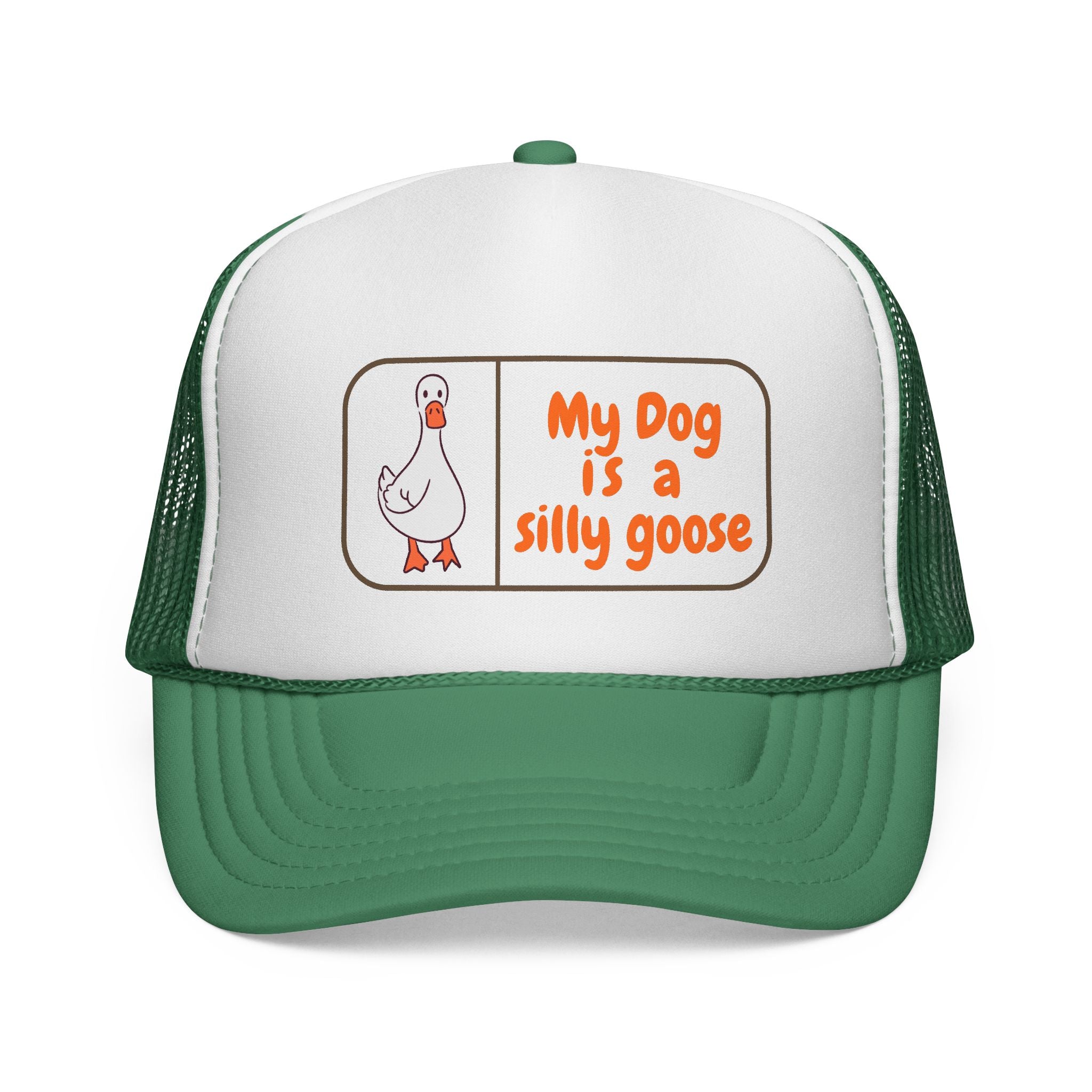 Silly Goose Trucker Cap, Fun Hats, Dog Lover Gifts, Quirky Caps, Animal Humor Apparel, Casual Accessories