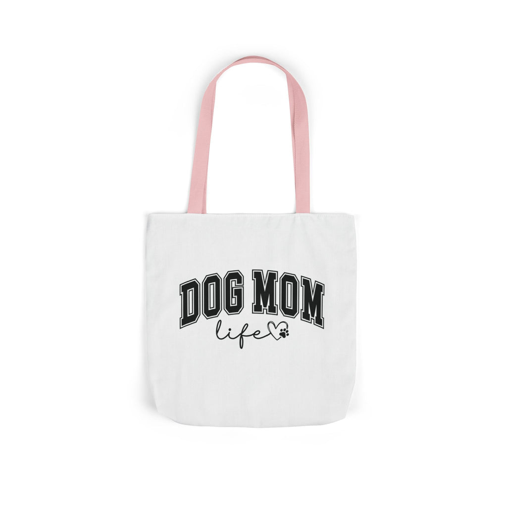 Dog Mom Life Canvas Tote Bag, Stylish Dog Lover's Gift, Everyday Use, Shopping Bag, Pet Accessories