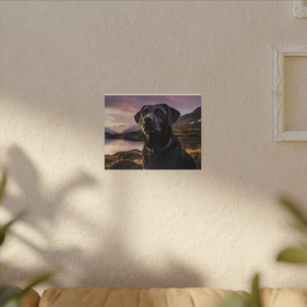 Black Labrador Canvas Wall Art, Dog Lover Gift, Home Decor, Pet Memorial, Unique Art Print, Nature Photography
